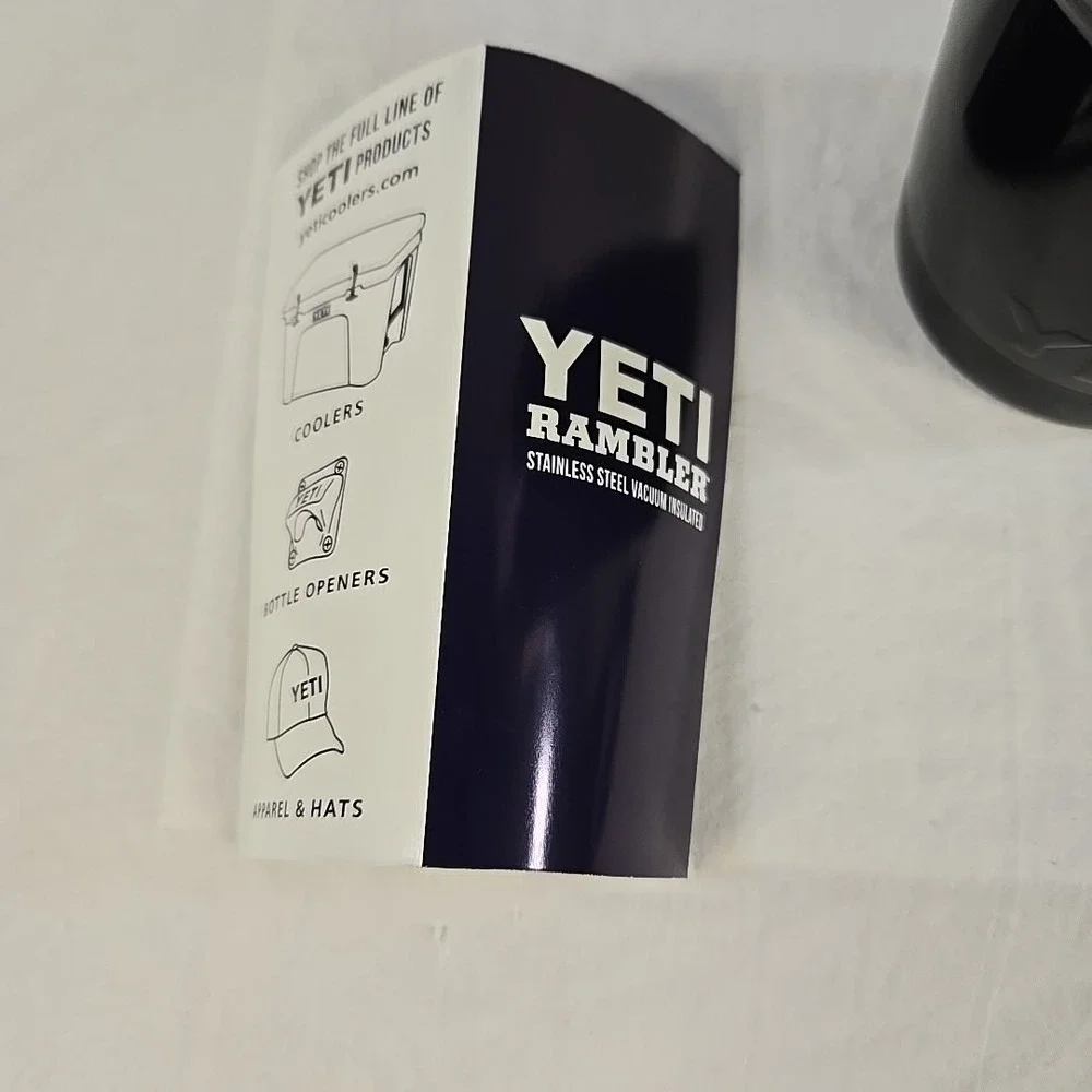 Yeti Rambler 30 oz Stainless Steel Tumbler Black Portable Mugs - Picture 4 of 8